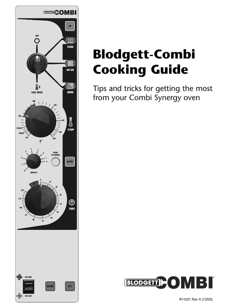 Blodgett Combi Synergy R11021 Use and care manual