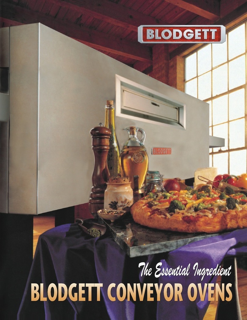 Blodgett MT3870 User manual