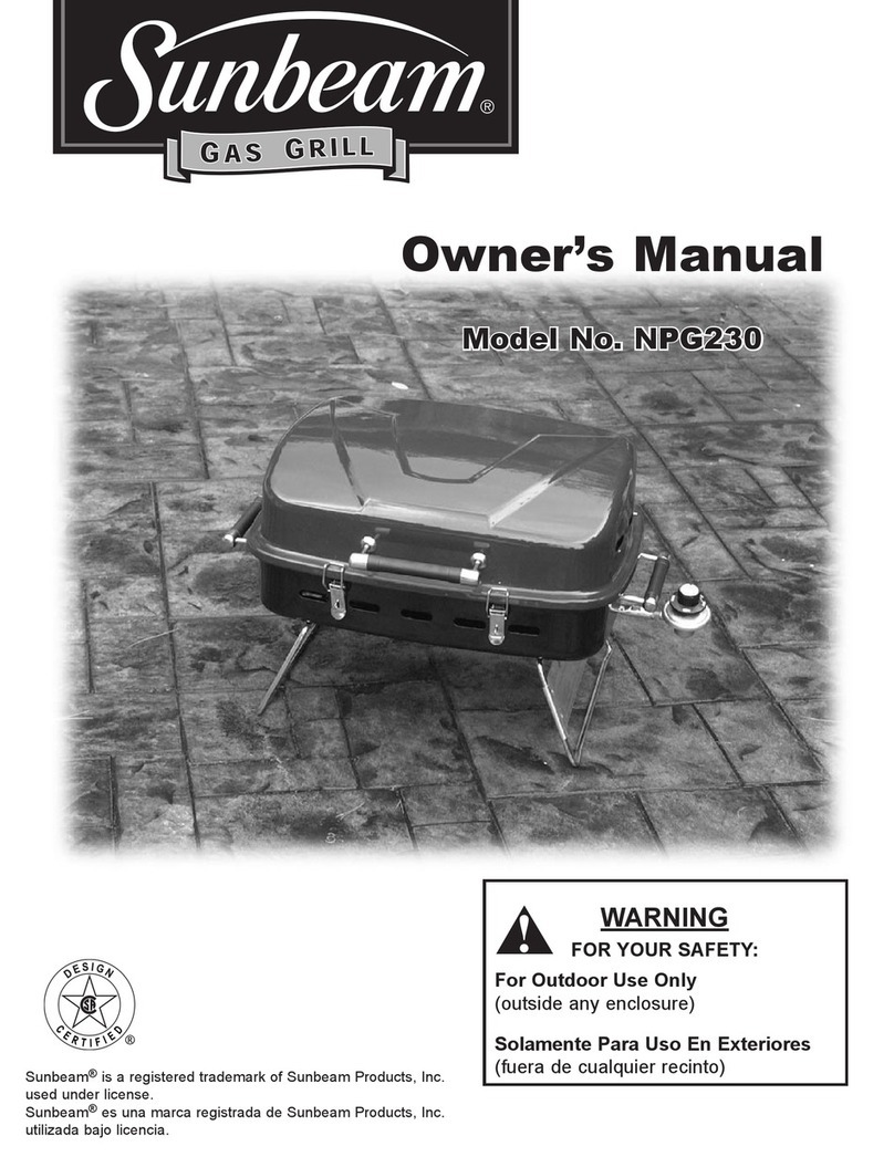 BlueRhino Sunbeam NPG230 owner's manual
