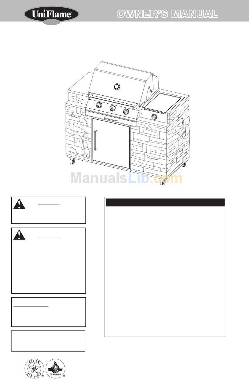 BlueRhino UniFlame Gold GBC790W User manual