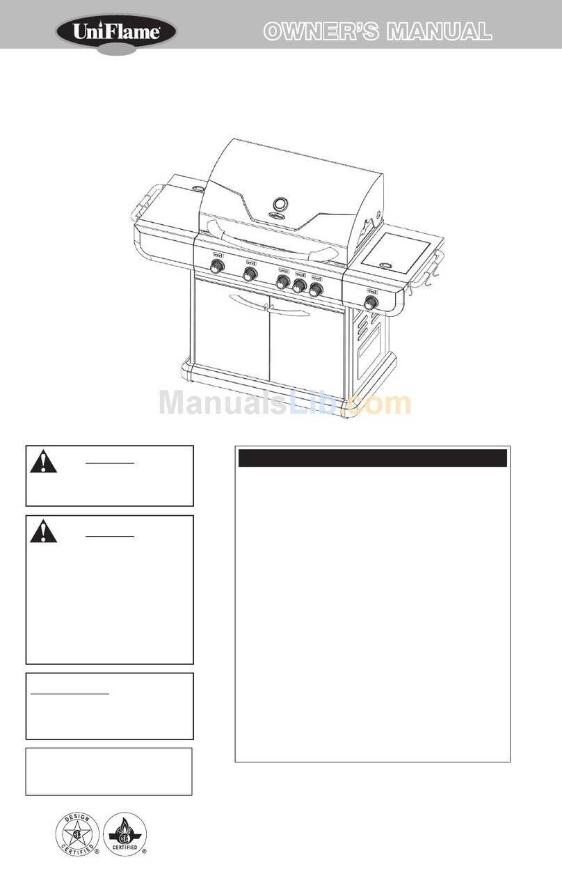 BlueRhino UniFlame Gold GBC772W-C User manual