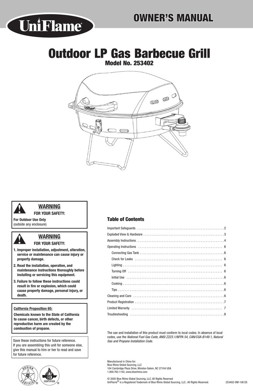 BlueRhino UniFlame 253402 owner's manual BlueRhino UniFlame 253402 owner's manual