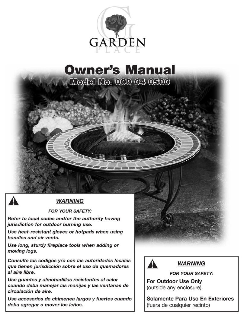 Uniflame 009 04 0500 User manual