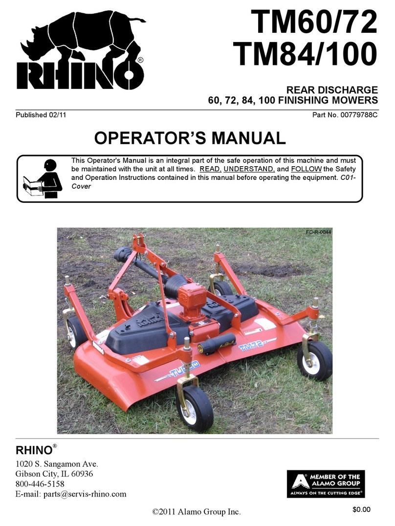 RHINO TM60 Operator's manual
