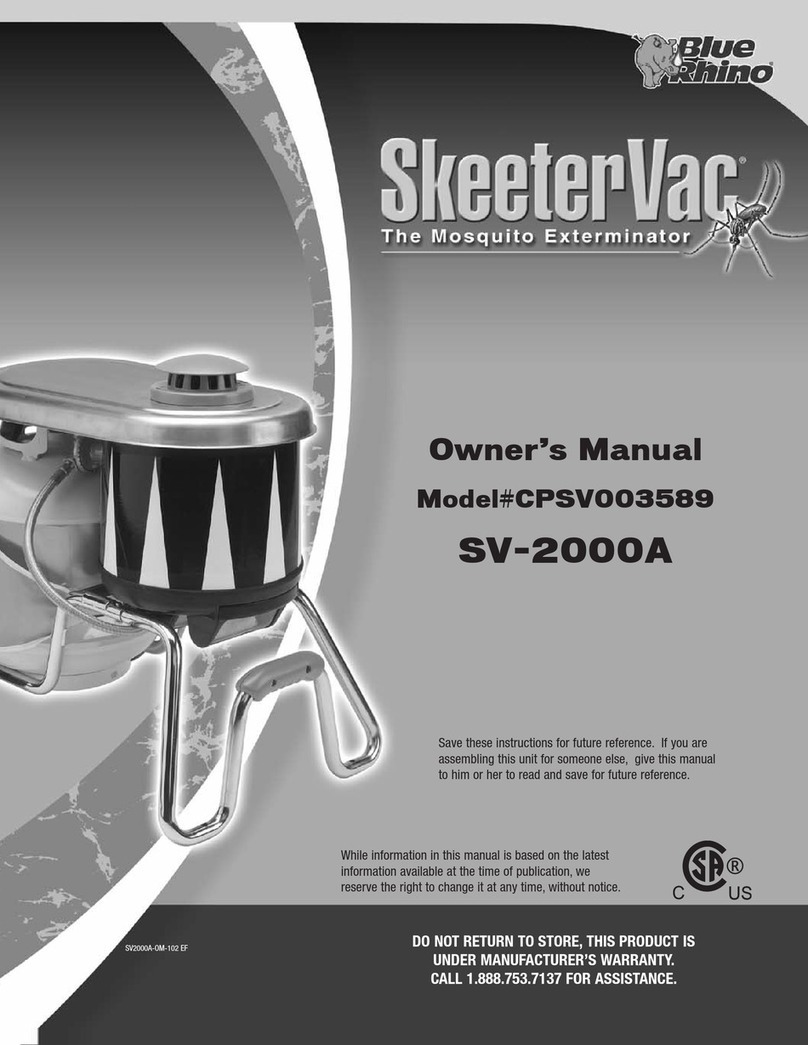 BlueRhino SkeeterVac CPSV003589 owner's manual