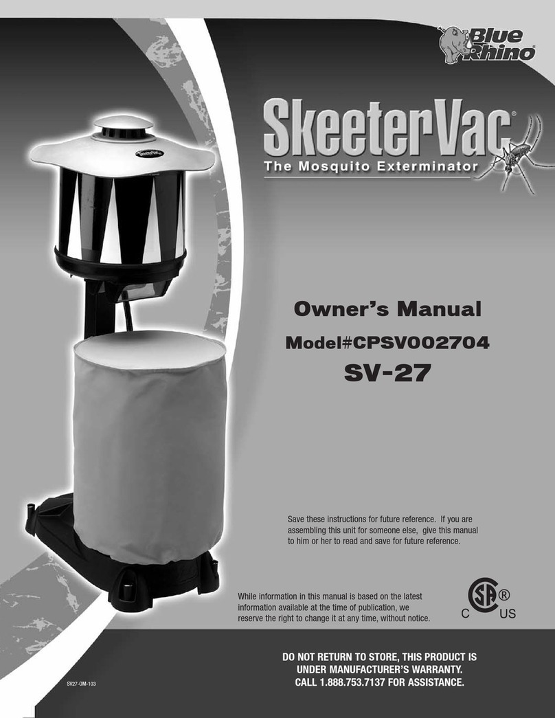 BlueRhino SkeeterVac CPSV002704 owner's manual