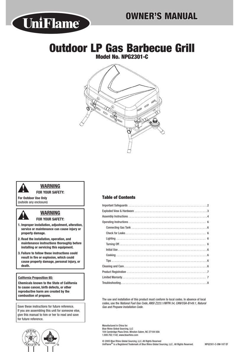 BlueRhino UniFlame NPG2301-C User manual