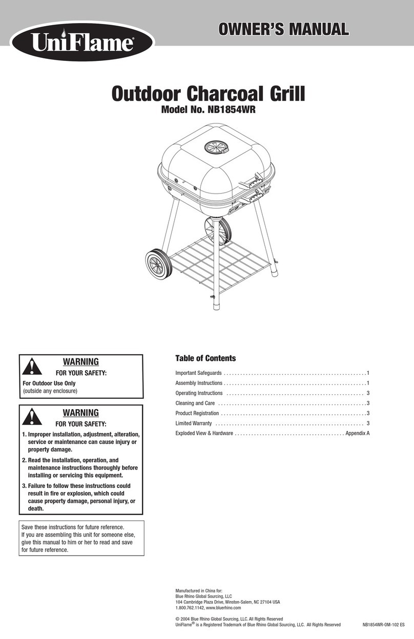 Uniflame NB1854WR owner's manual