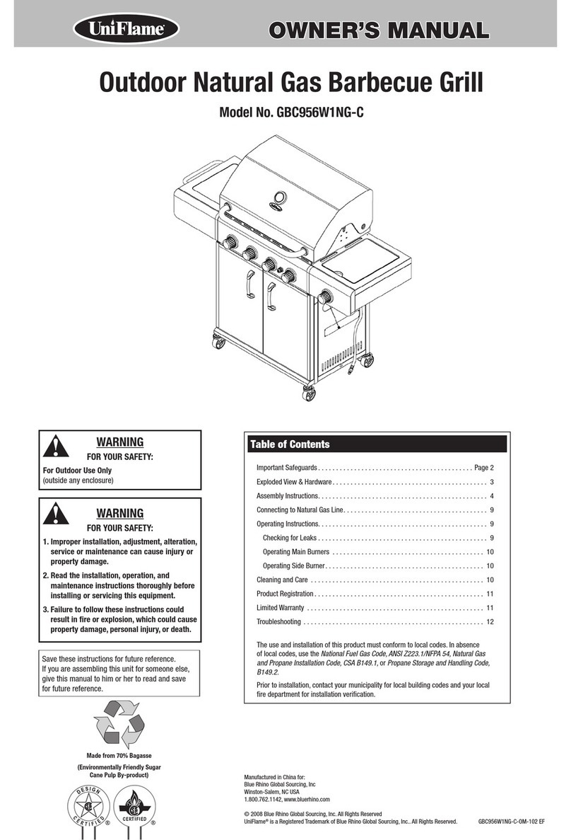 Uniflame GBC956W1NG-C User manual