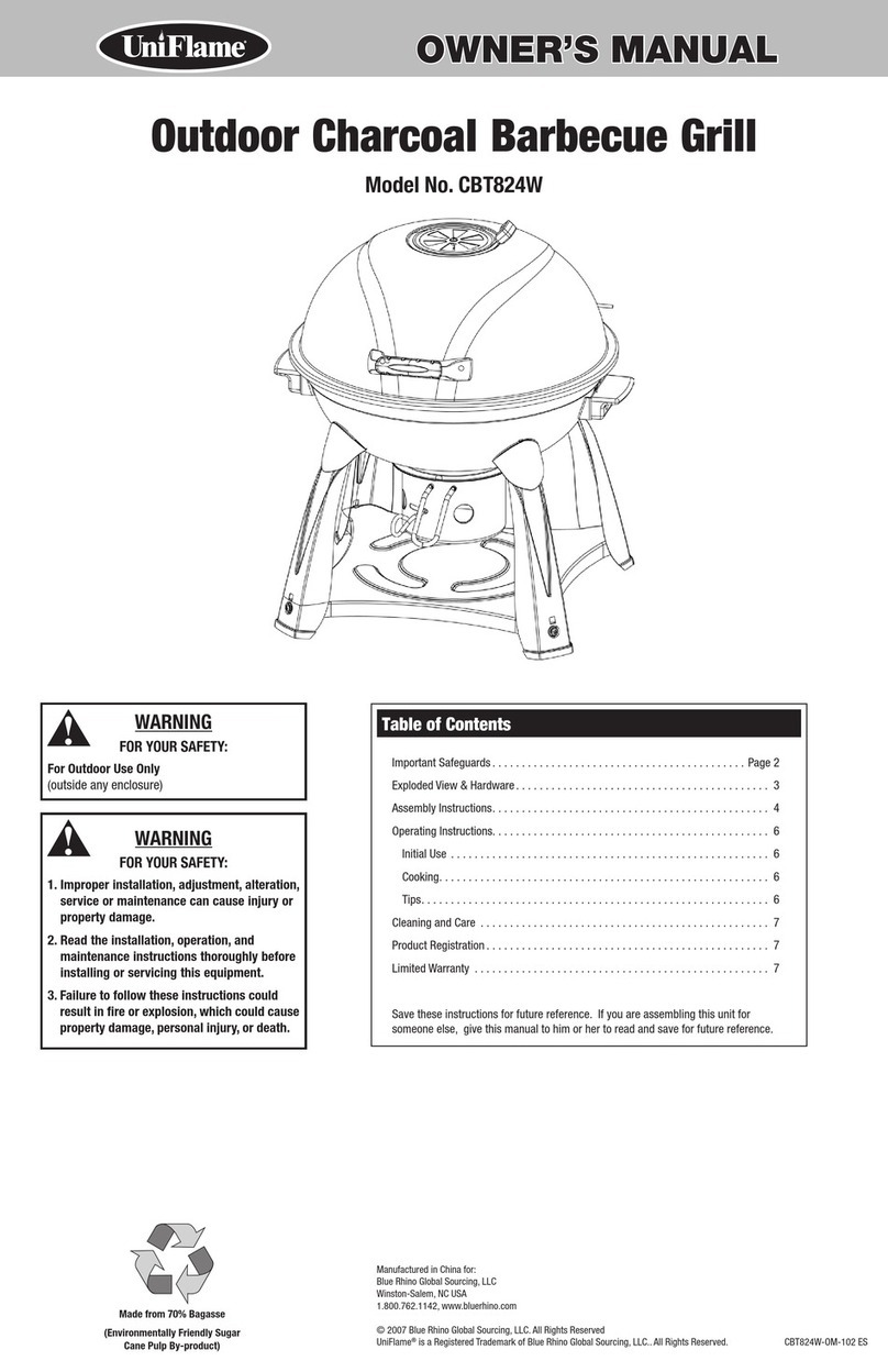Uniflame CBT824W-C User manual