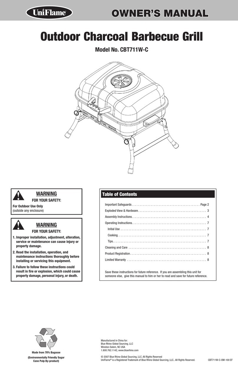 Uniflame CBT711W-C User manual