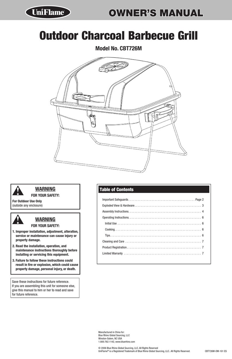 Uniflame CBT726M User manual