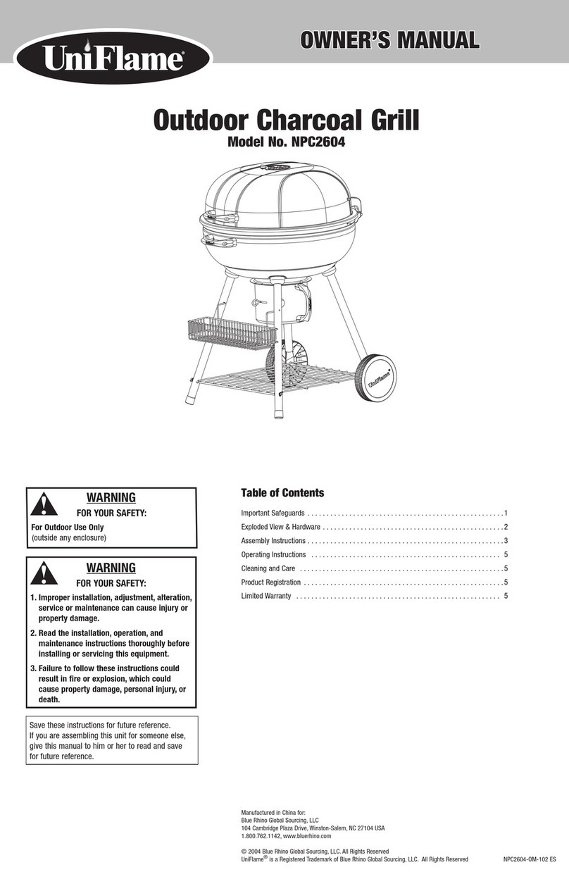 BlueRhino UniFlame NPC2604 owner's manual