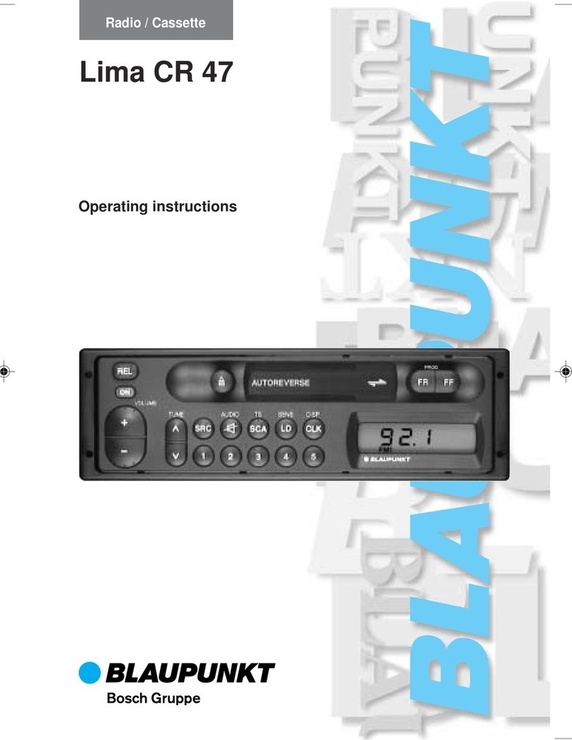 Blaupunkt LIMA CR 47 operating instructions