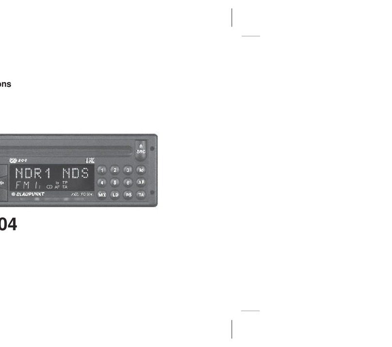 Blaupunkt KIEL RD 104 User manual