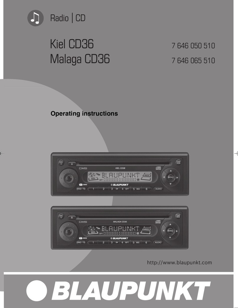 Blaupunkt KIEL CD36 User manual Blaupunkt KIEL CD36 User manual
