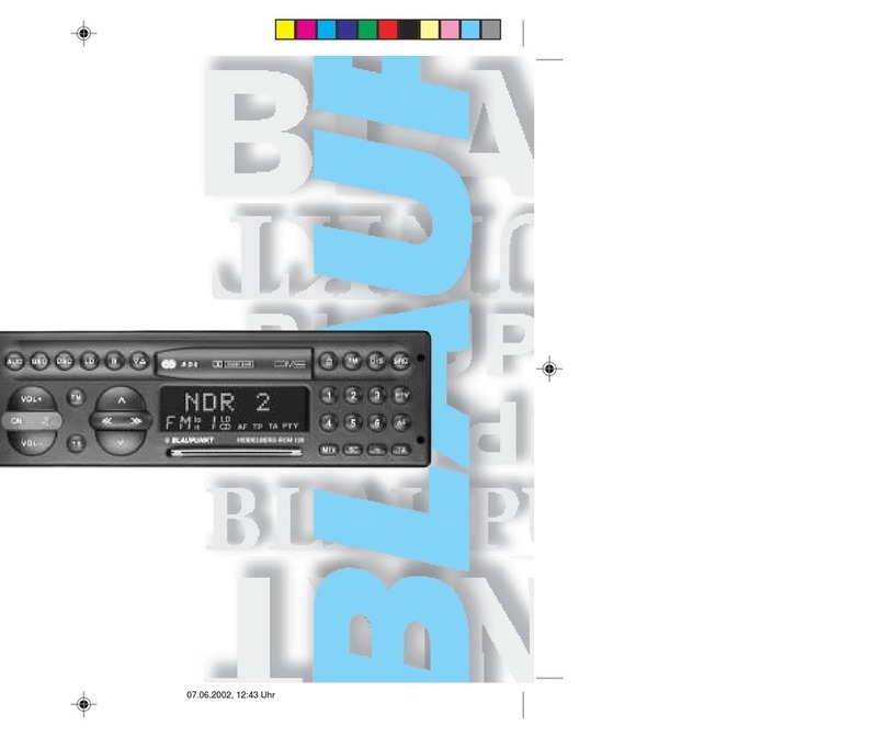Blaupunkt HEIDELBERG RCM 126 User manual