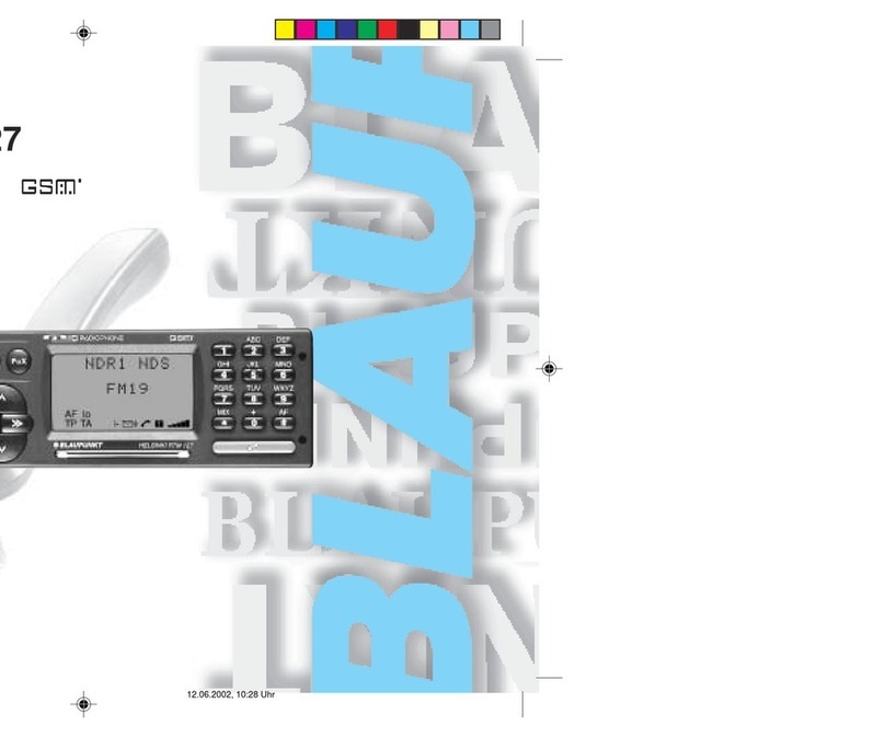 Blaupunkt HELSINKI RTM 127 User manual