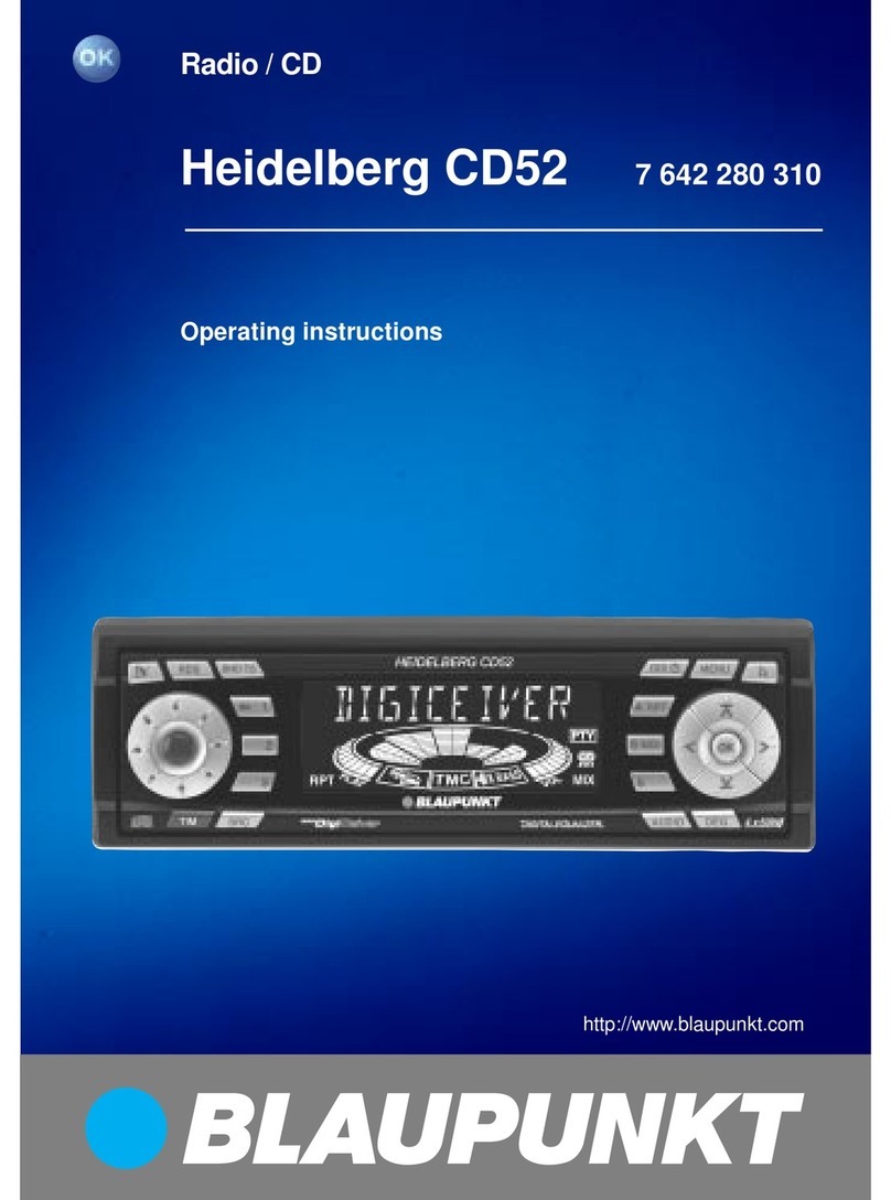 Blaupunkt HEIDELBERG CD52 operating instructions