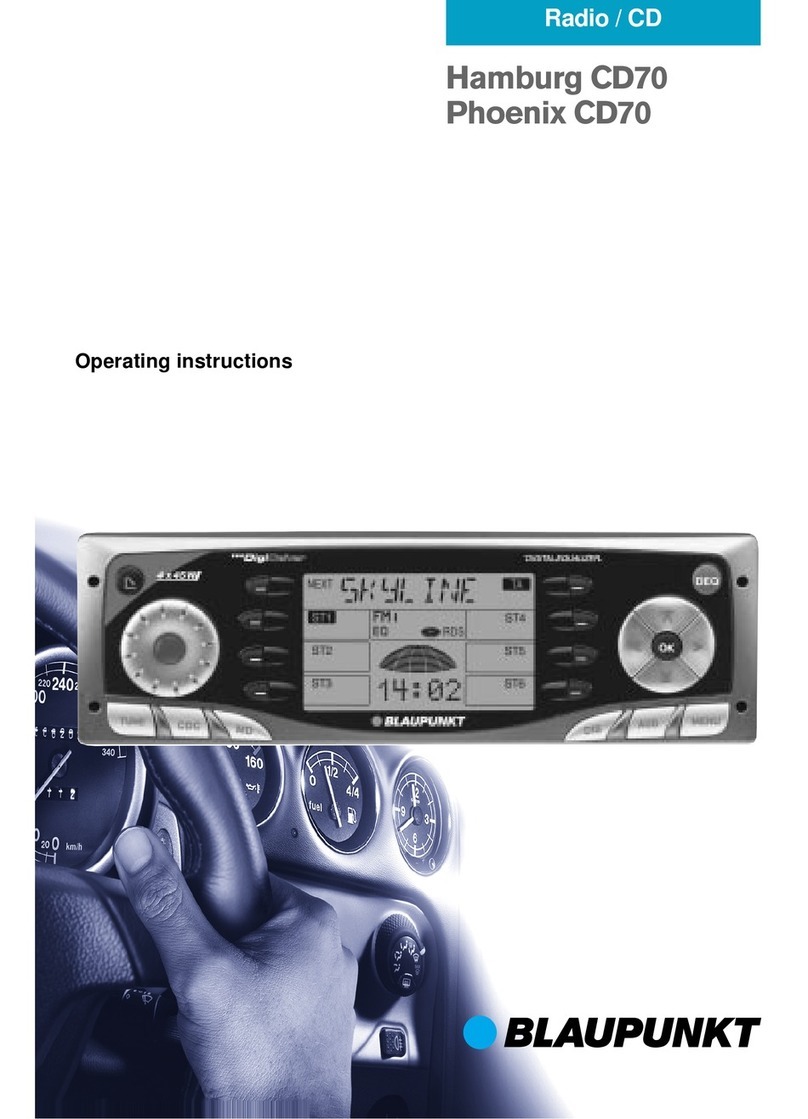 Blaupunkt Hamburg CD70 User manual
