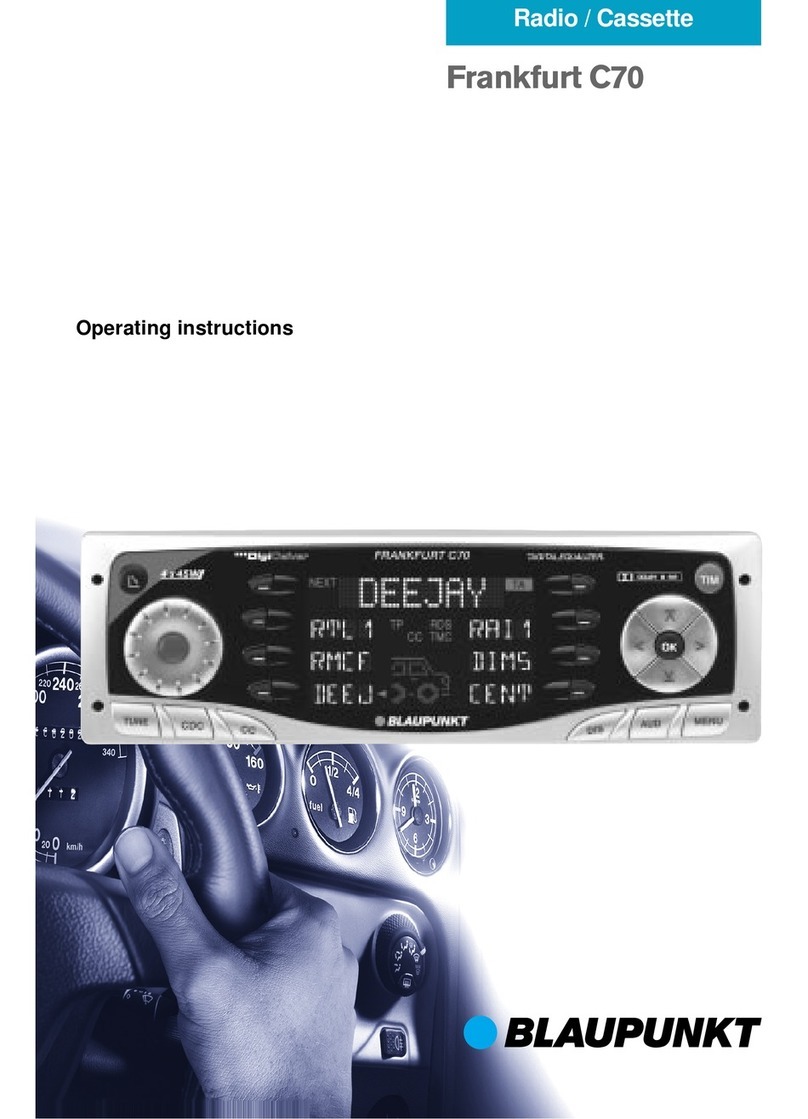 Blaupunkt FRANKFURT Frankfurt C70 User manual
