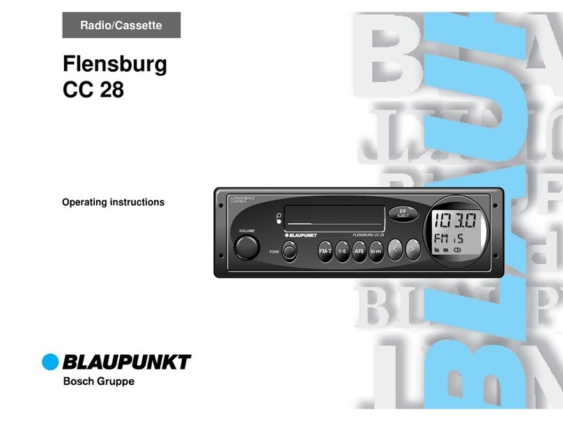 Blaupunkt FLENSBURG CC 28 operating instructions Blaupunkt FLENSBURG CC 28 operating instructions