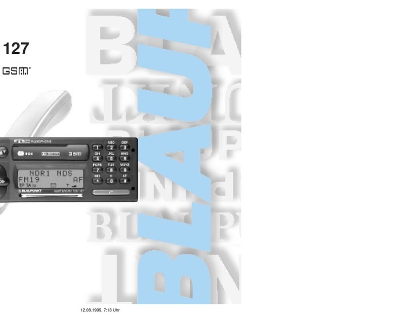 Blaupunkt RADIOPHONE / CASSETTE TCM 127 operating instructions