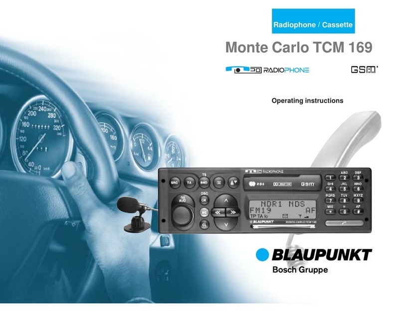 Blaupunkt MONTE CARLO TCM 169 User manual
