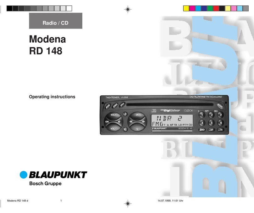 Blaupunkt MODENA RD 148 User manual