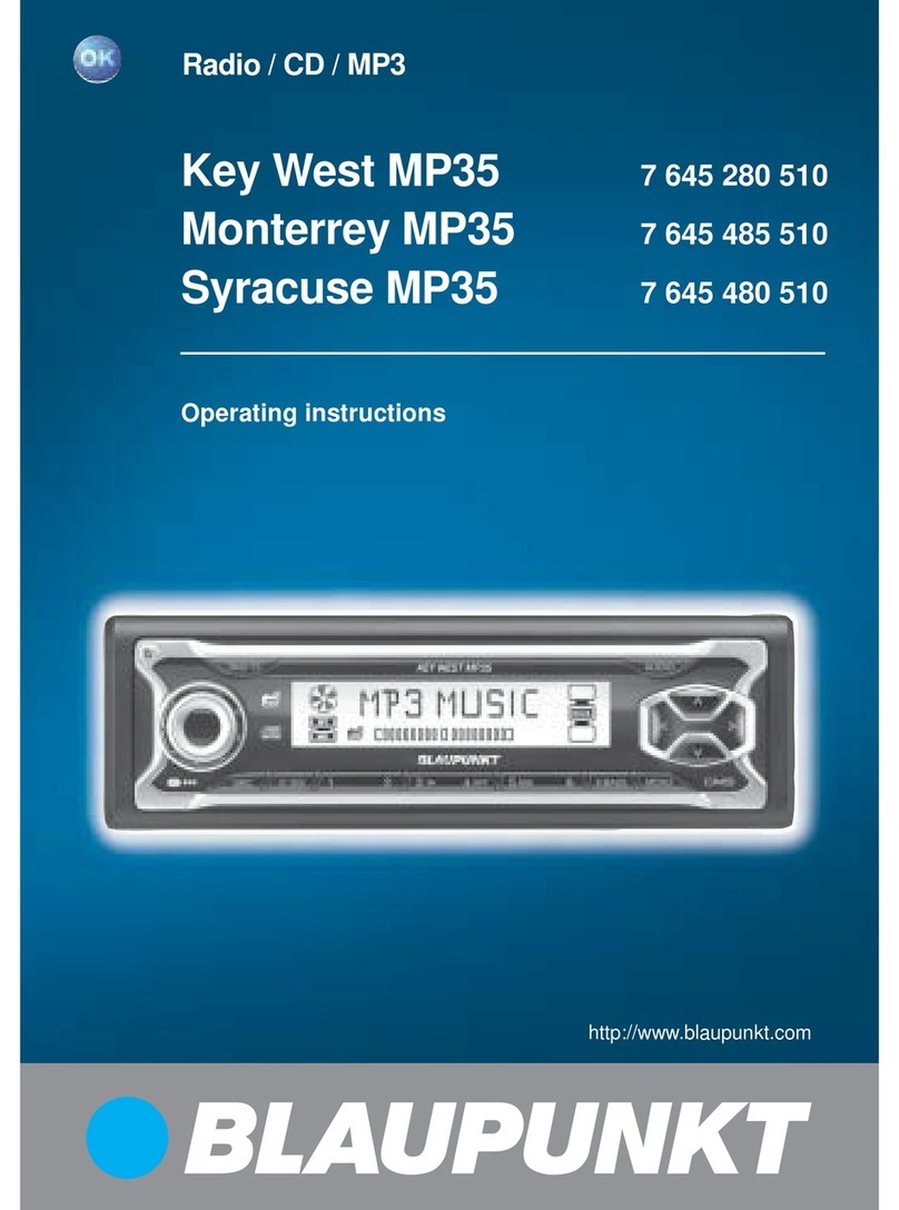 Blaupunkt Monterrey MP35 operating instructions
