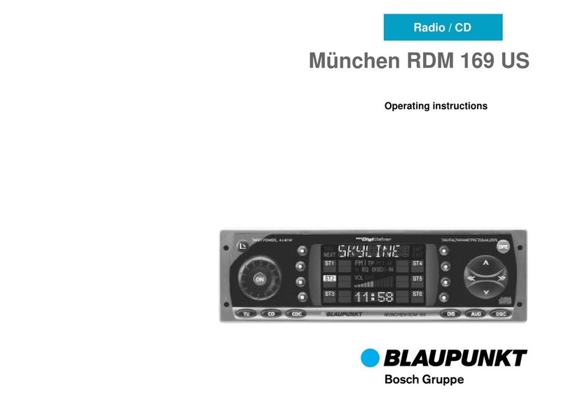 Blaupunkt MNCHEN RDM 169 US RDM 169 US operating instructions