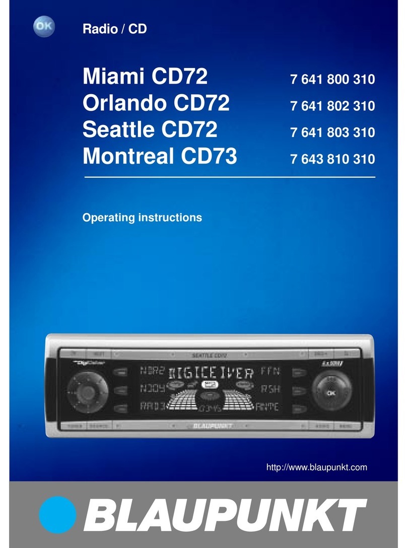 Blaupunkt MIAMI 7 641 800 310 User manual