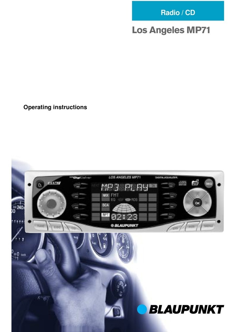 Blaupunkt LOS ANGELES MP71 operating instructions