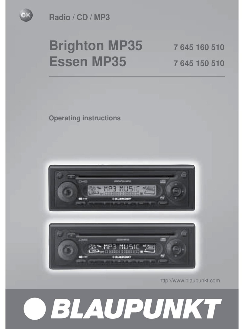 Blaupunkt BRIGHTON MP35 User manual Blaupunkt BRIGHTON MP35 User manual