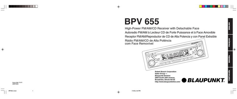 Blaupunkt BPV 655 User manual Blaupunkt BPV 655 User manual