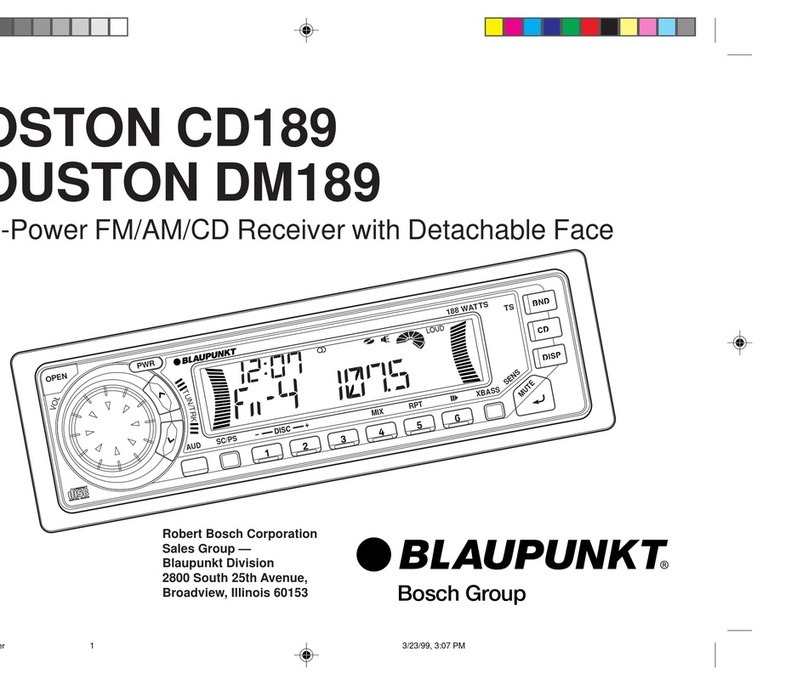 Blaupunkt BOSTON CD189 user manual