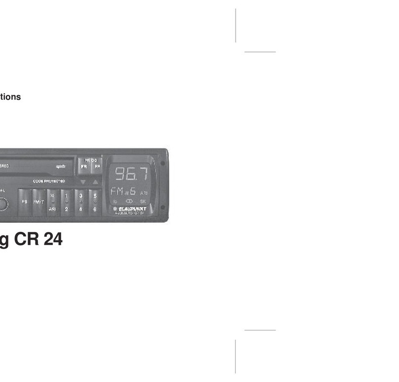 Blaupunkt AUGSBURG CR 24 operating instructions