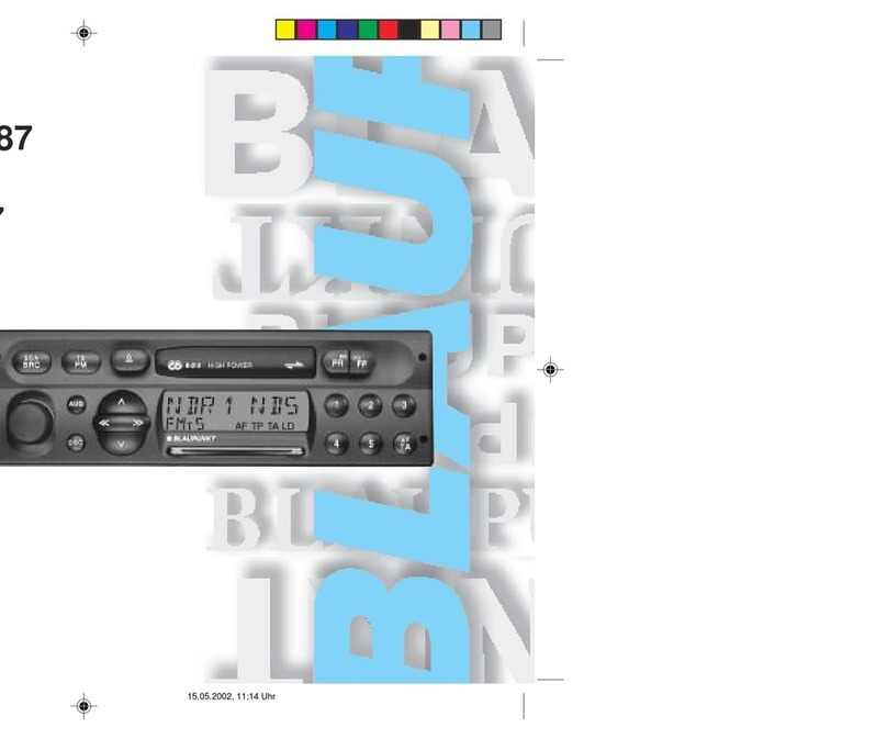 Blaupunkt AUGSBURG RCR 127 User manual