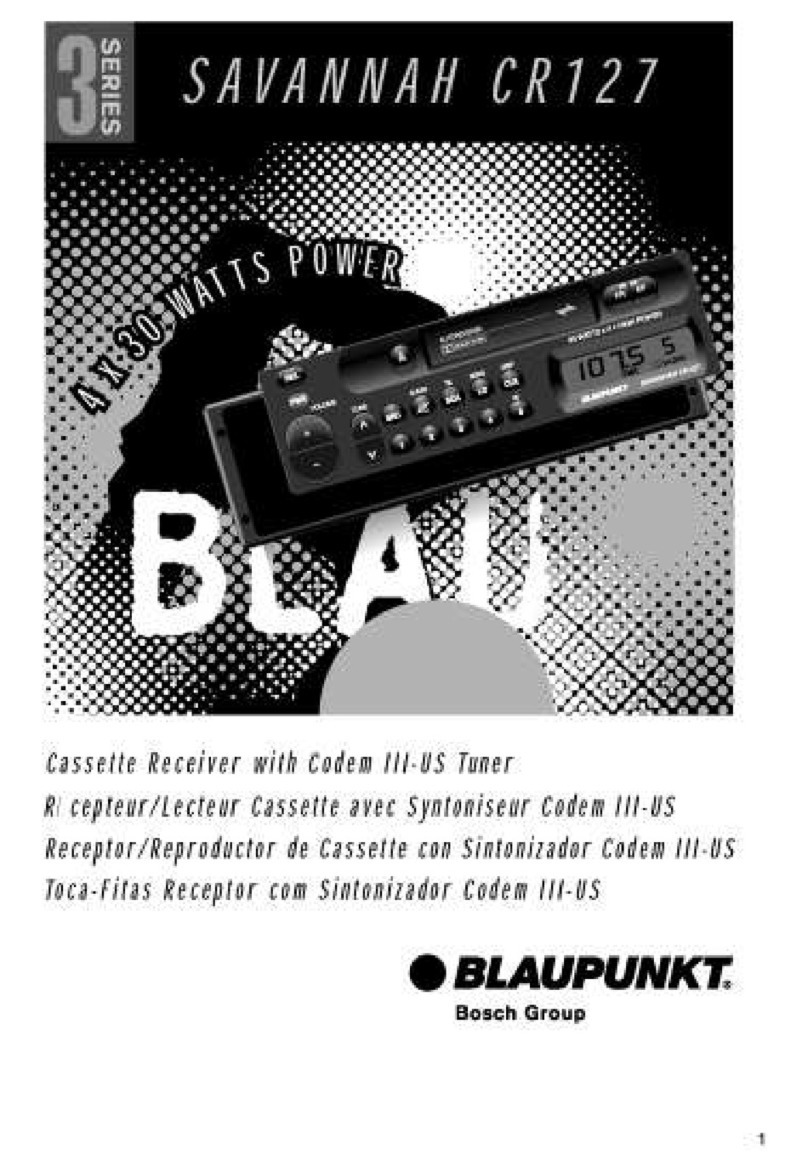 Blaupunkt NASSAU CR127 User manual