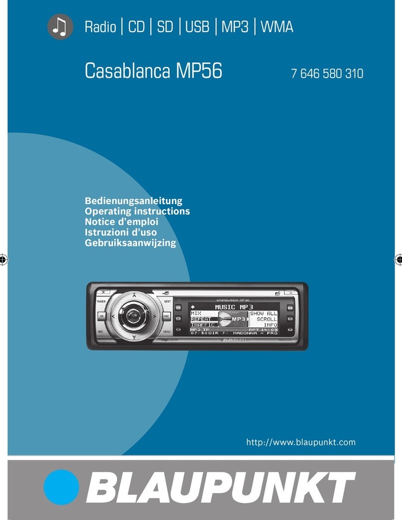 Blaupunkt CASABLANCA MP56 User manual