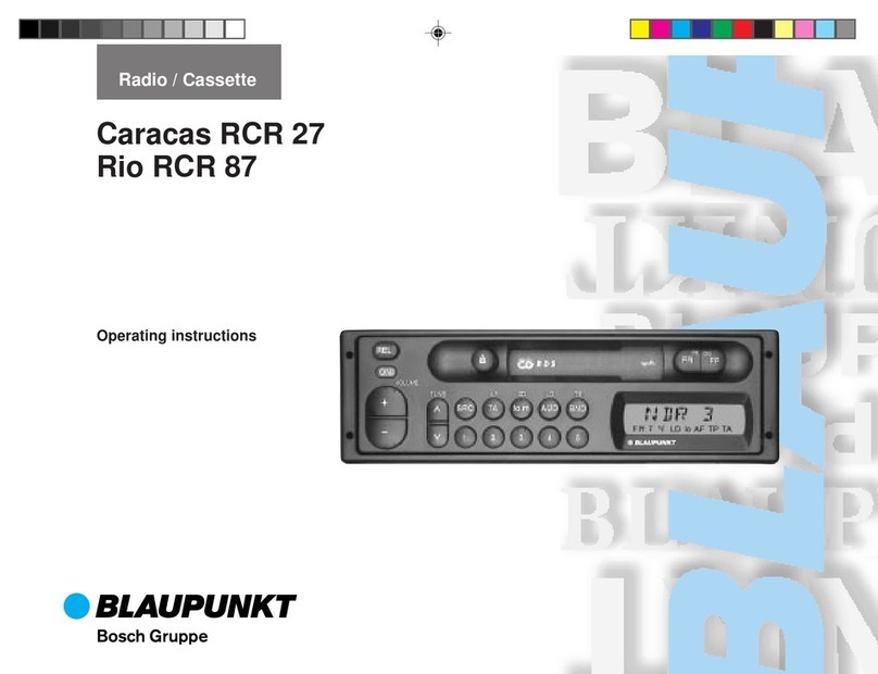 Blaupunkt CARACAS RCR 27 operating instructions
