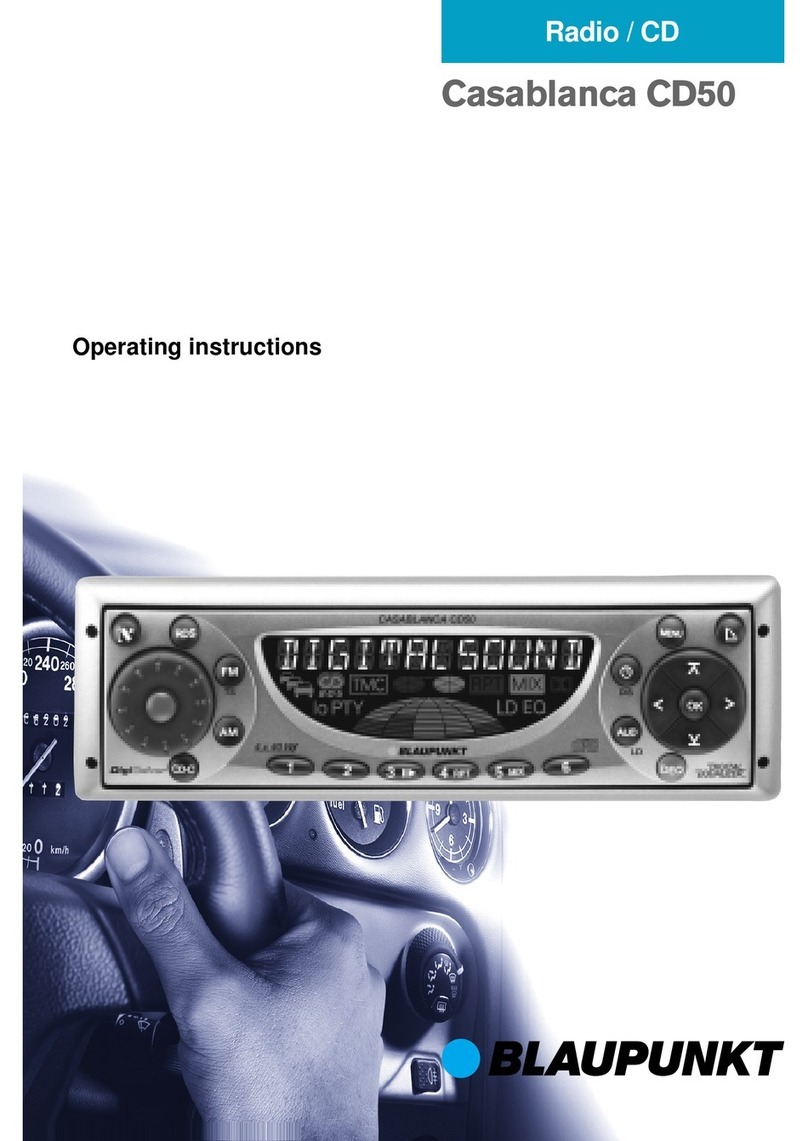 Blaupunkt Casablanca CD50 operating instructions