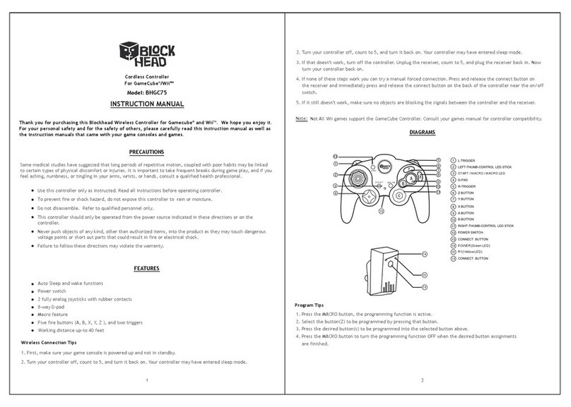 Blockhead BHGC75 instruction manual