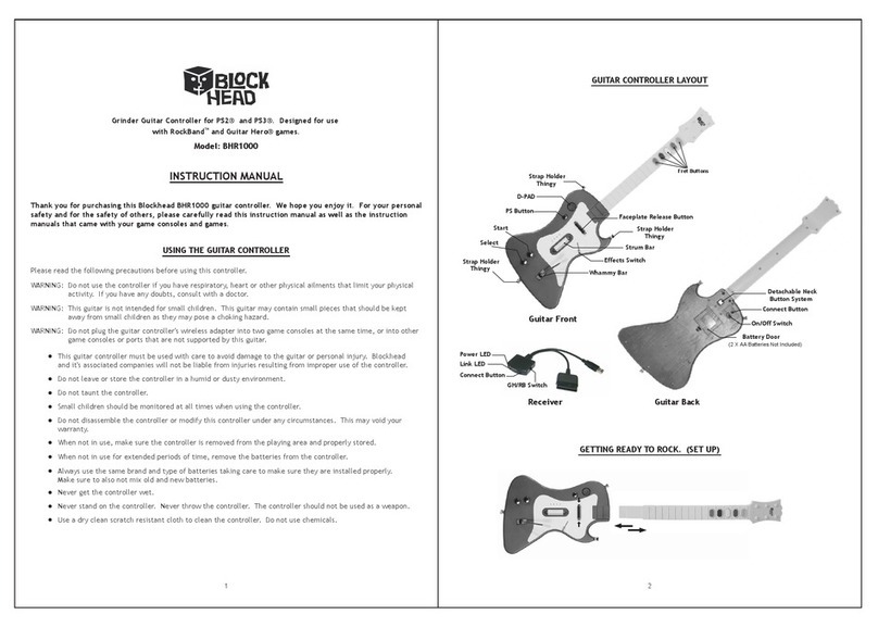 Blockhead Grinder BHR1000 User manual