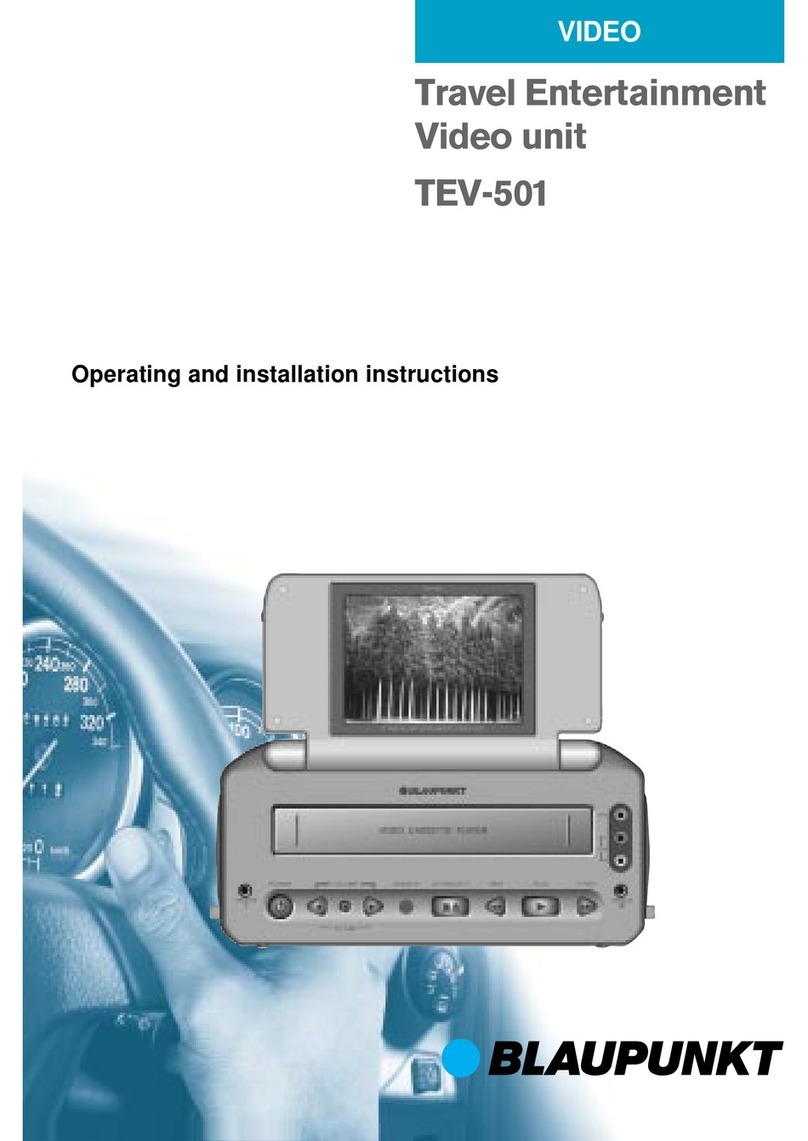 Blaupunkt TEV-501 Operating and installation instructions