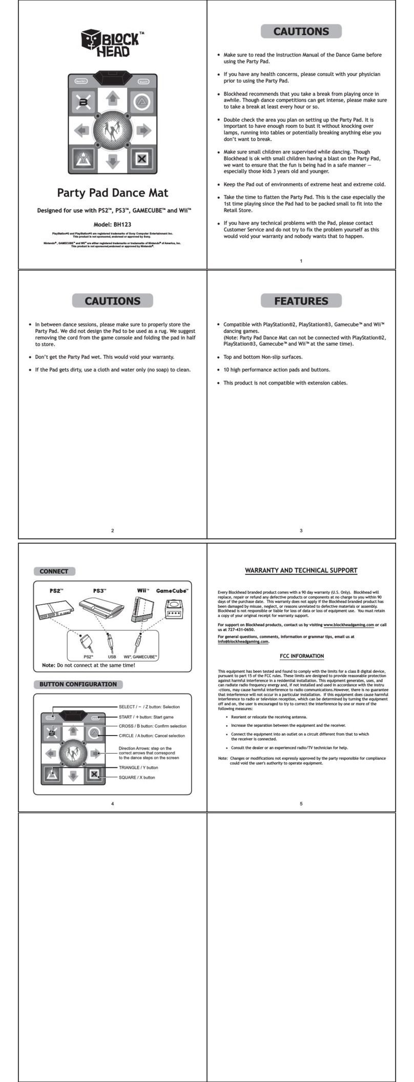 Blockhead BH123 instruction manual