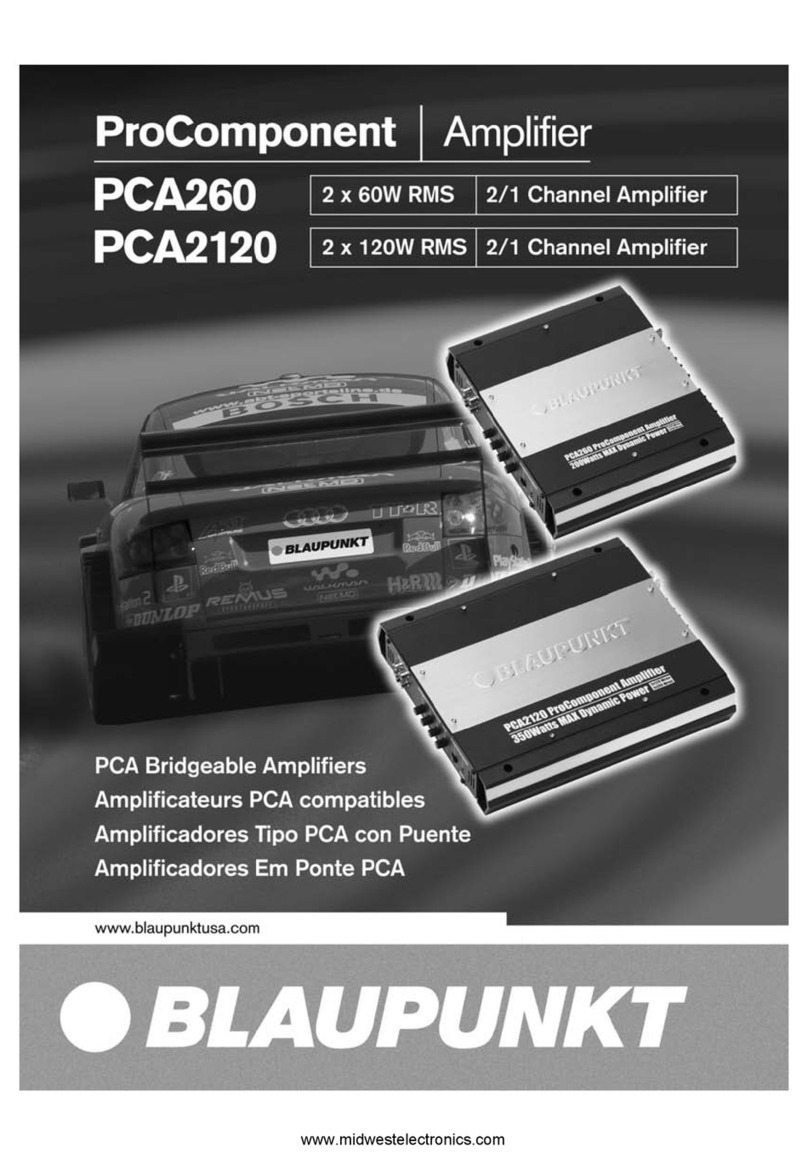 Blaupunkt ProComponent PCA2120 owner's manual