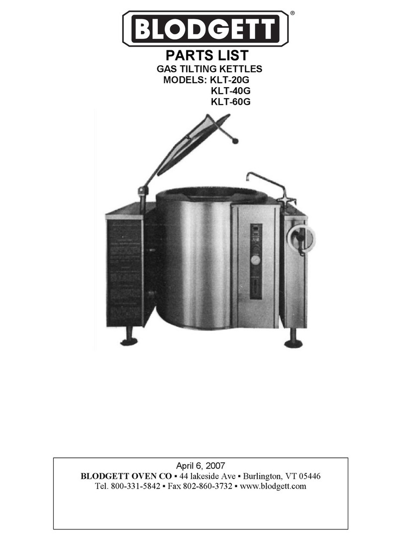 Blodgett KLT-20G User manual