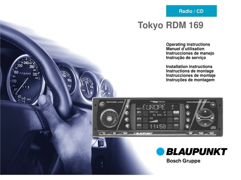 Blaupunkt Tokyo RDM 169 Operating and installation instructions