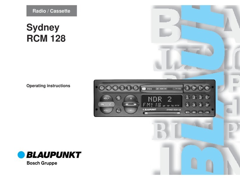Blaupunkt SYDNEY RCM 128 operating instructions
